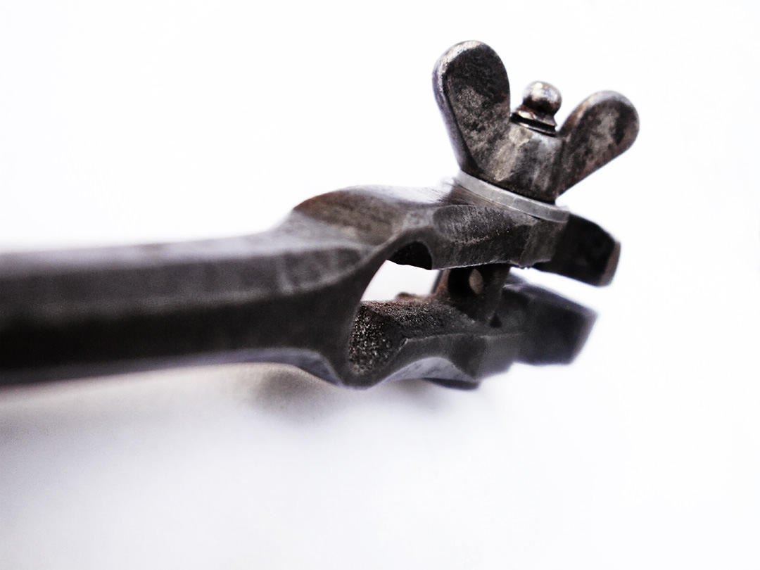 Nahaufnahme einer alten Kamera